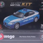 Vedd meg most Alfa Romeo Giulia Polizia összeszerelhető fém modellautó