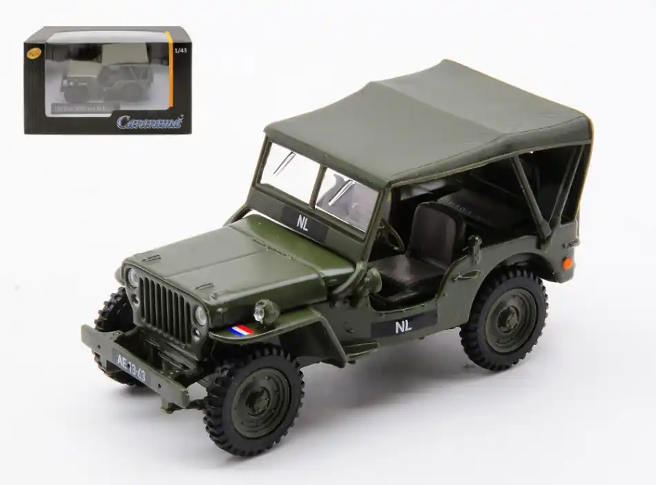 Kiárusítás Jeep Willys ponyvatetős modellautó Hollandia