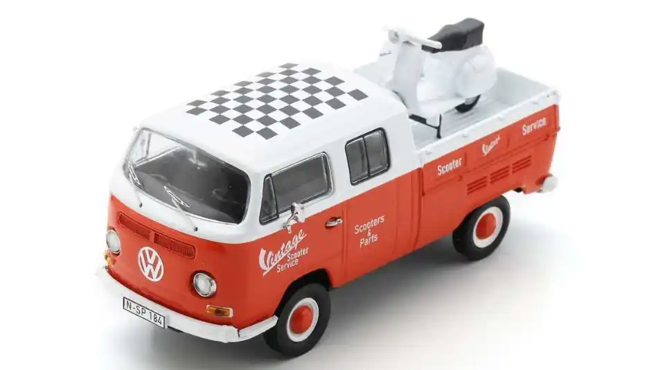 Korlátozott ajánlat Volkswagen T2 1962 + Vespa GS