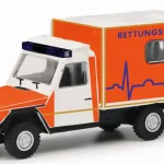 Exkluzív ajánlat Mercedes Benz G-osztály "Rettungsdienst" mentő modellautó