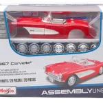 Chevrolet Corvette 1957 összeszerelhető modellautó Expressz szállítás