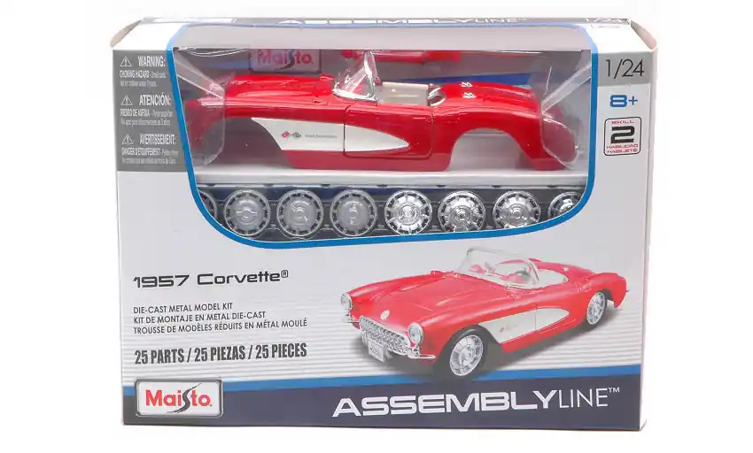 Chevrolet Corvette 1957 összeszerelhető modellautó Expressz szállítás