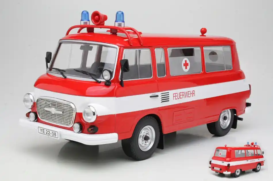 Barkas B 1000 1965 tűzoltó-mentő modellautó Kihagyhatatlan ajánlat