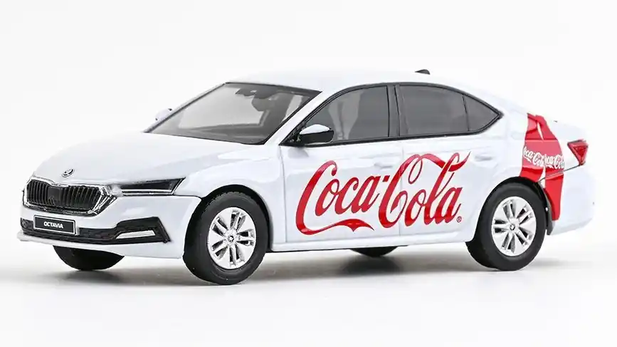 Expressz kézbesítés Skoda Octavia 4 2020 Coca-Cola modellautó