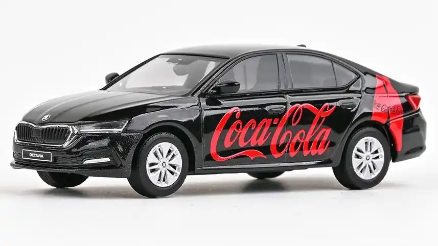 Skoda Octavia 4 2020 Coca-Cola modellautó Kedvezmény