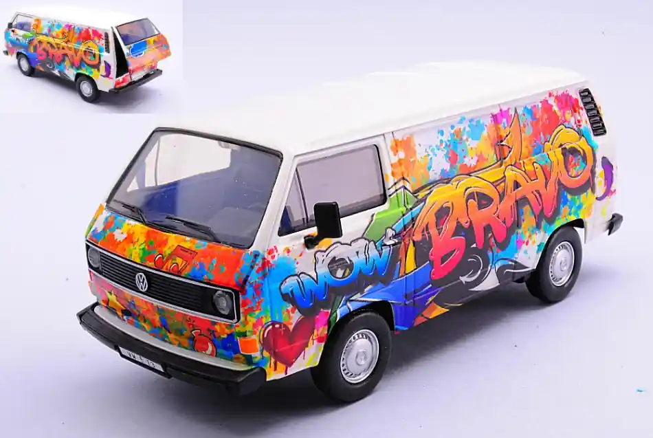 Volkswagen Type 2 T3 Graffiti modellautó Bestseller