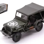 Akciós ár Jeep Willys ponyvatetős modellautó USA
