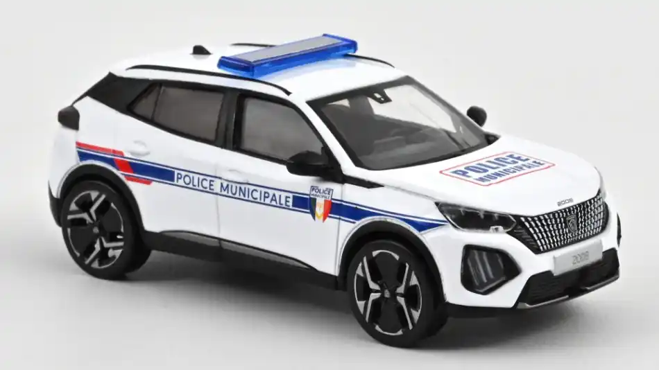 Peugeot 2008 GT 2024 Police municipale modellautó Korlátozott ajánlat