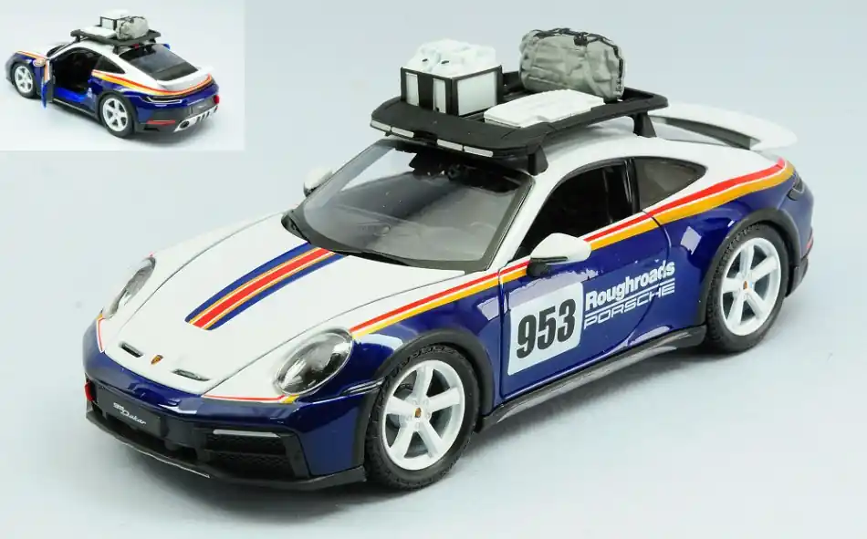 Porsche 911 (992) n.953 Dakar 2023 modellautó Akció