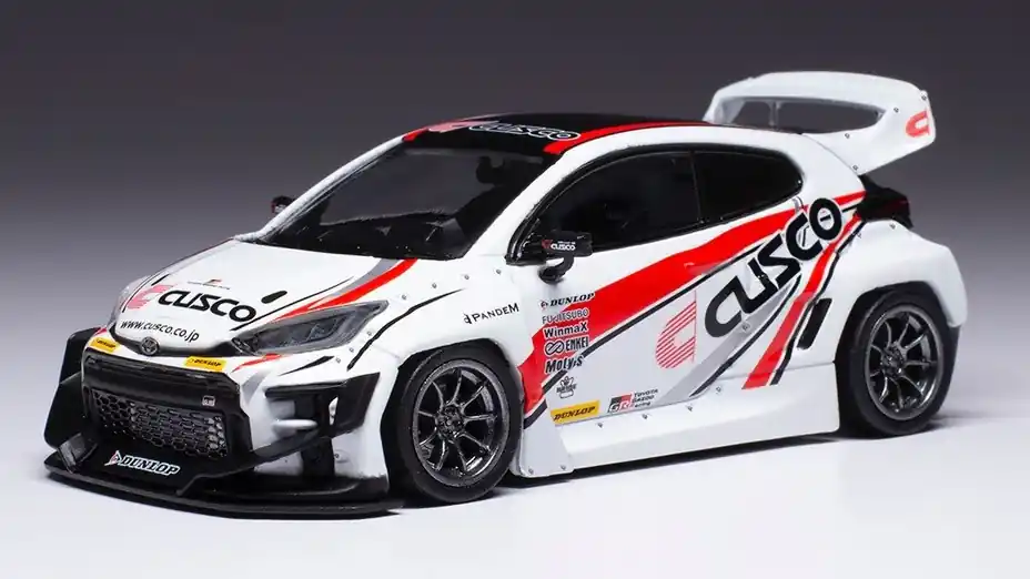 Toyota Yaris GR Pandem RHD modellautó Azonnal elérhető