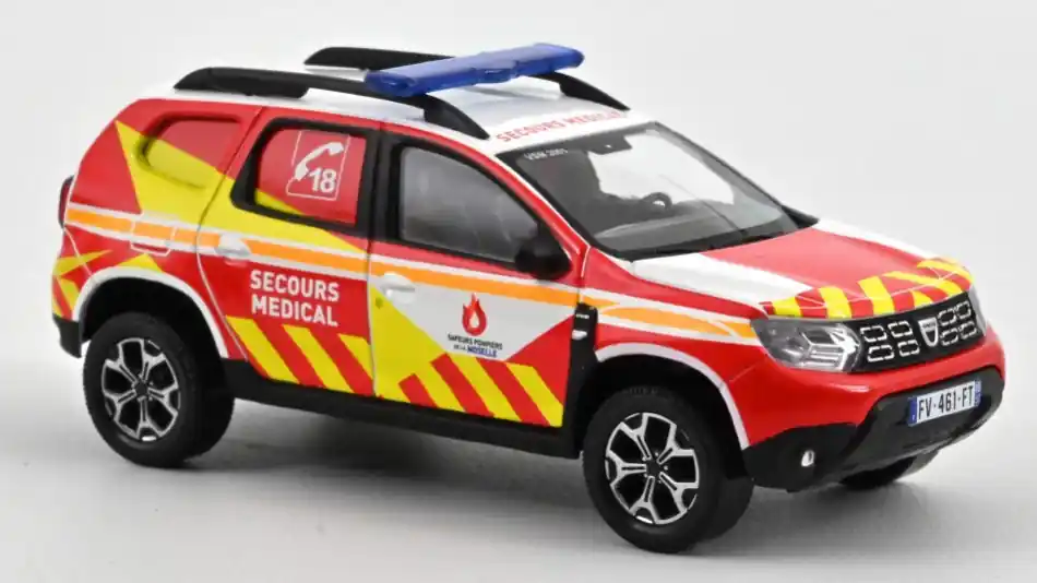 Szuper ajánlat Dacia Duster 2020 Pompiers Secours Medical modellautó