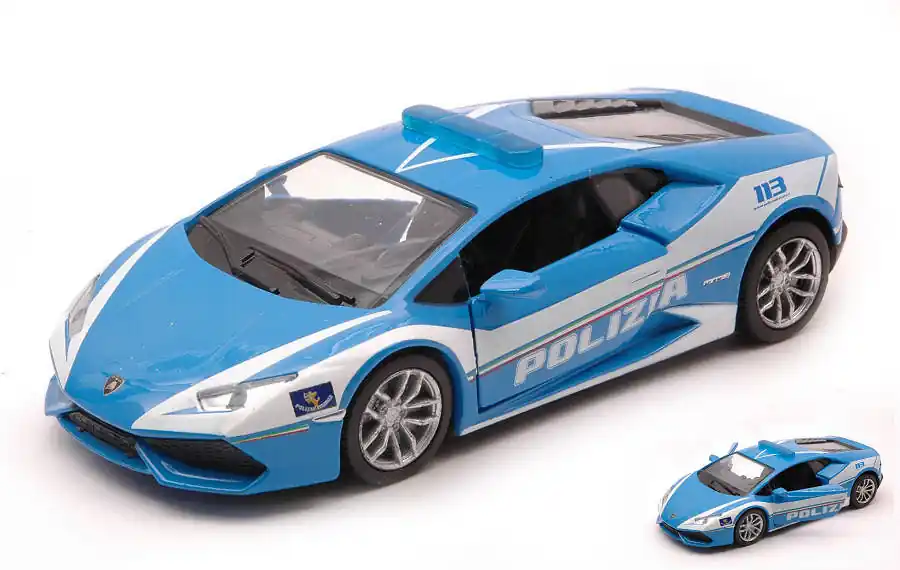 Népszerű Lamborghini Huracán LP610-4 Polizia modellautó