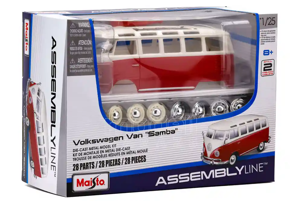 Prémium Volkswagen T1 Samba összeszerelhető modellautó