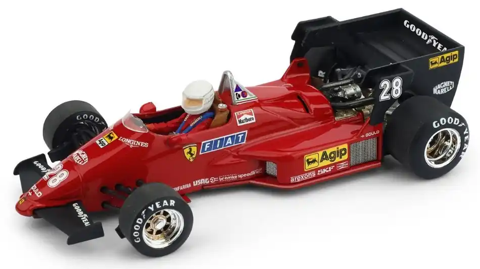 Prémium Ferrari F1 126 C4 n.28 San Marino GP 1984 R. Arnoux pilótával