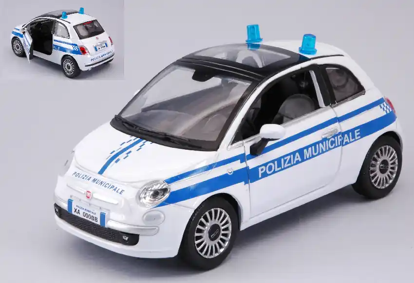 Fiat 500 Polizia Municipale modellautó Árcsökkenés