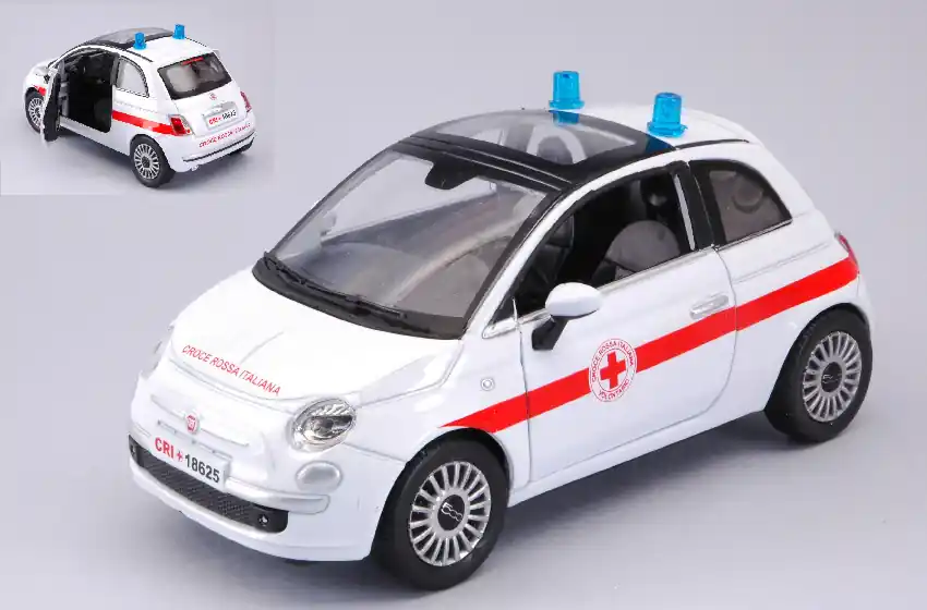 Fiat 500 Croce Rossa Italiana modellautó Árcsökkenés