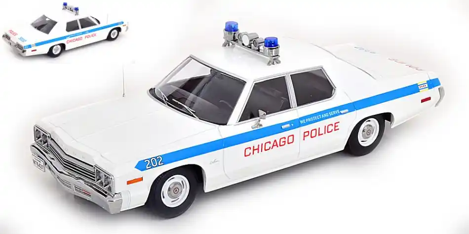 Dodge Monaco Chicago Police 1974 modellautó Ne maradj le