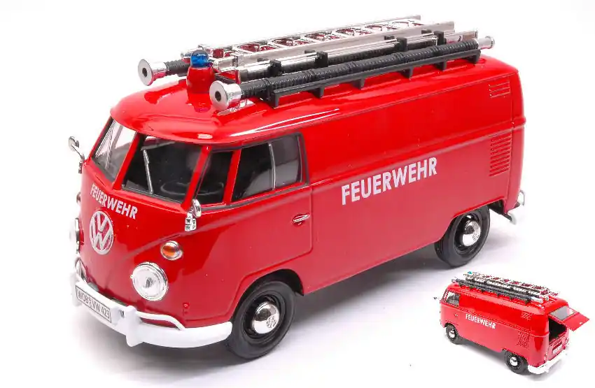 Biztonságos fizetés Volkswagen T1 Type2 tűzoltó modellautó