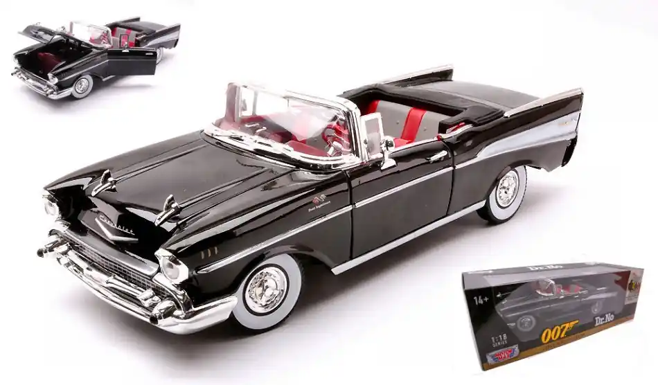 Chevrolet Bel Air Spider 1957 007 James Bond modellautó Biztonságos vásárlás