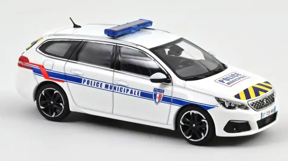 Peugeot 308 SW Police Municipale modellautó Biztonságos fizetés