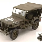 Expressz kézbesítés Jeep Willys U.S. Army zárt modellautó