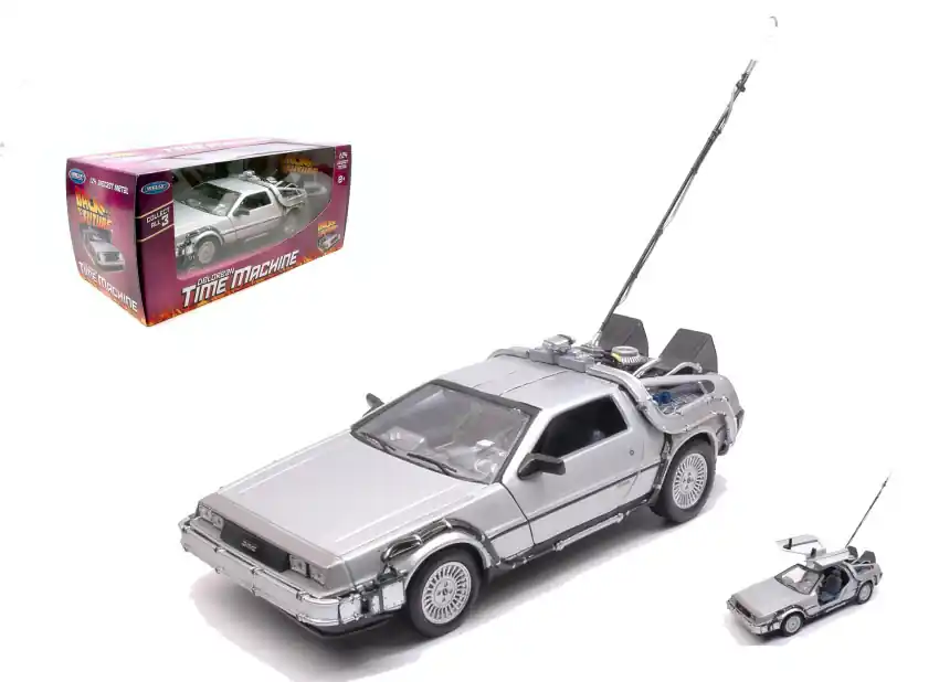 Gyors kiszállítás DeLorean Vissza a jövőbe modellautó