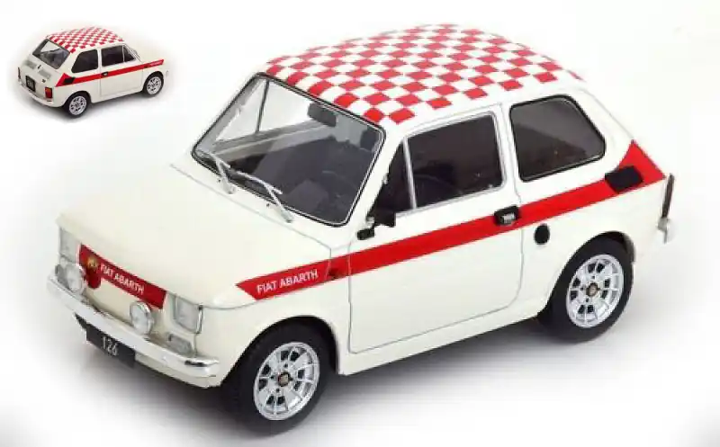 Népszerű Fiat 126 Abarth 1972 modellautó
