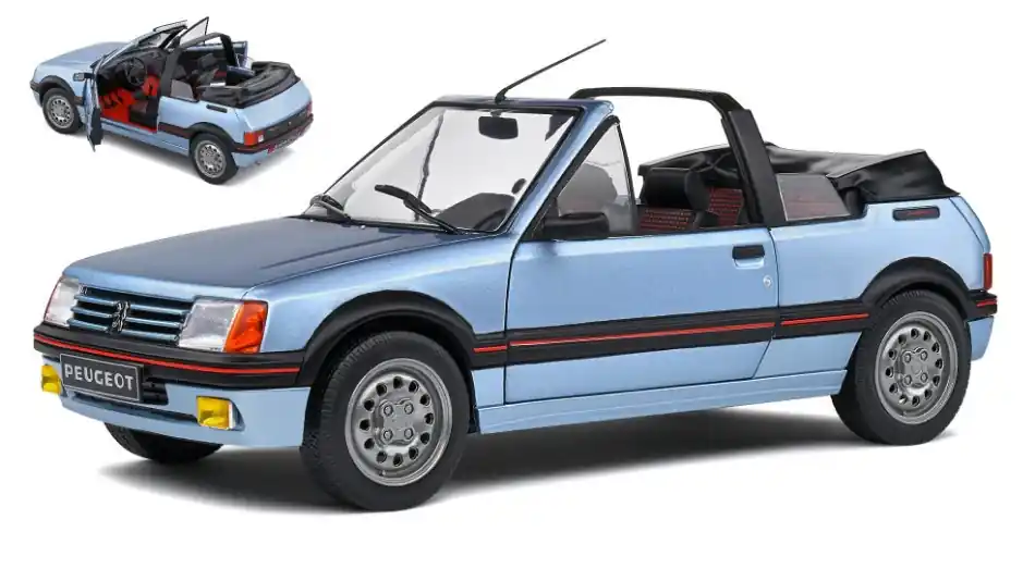 Peugeot 205 CTI Mk1 Cabriolet 1989 modellautó Azonnali szállítás