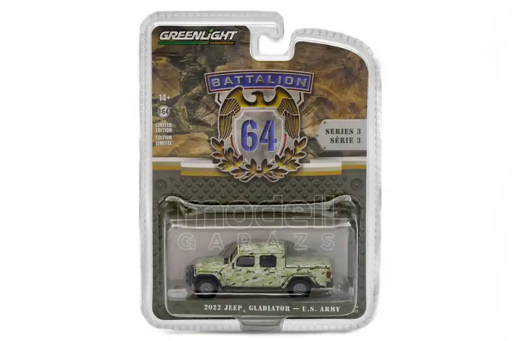 Jeep Gladiator Pick-Up U.S. ARMY 2022 modellautó Olcsóbb