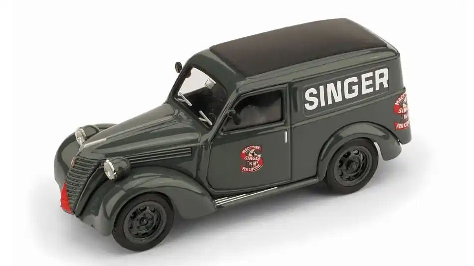 Fiat 500 C Van Veicolo Commerciale Publicitaire Singer Agenzia Catanzaro 1950 modellautó Olcsóbb