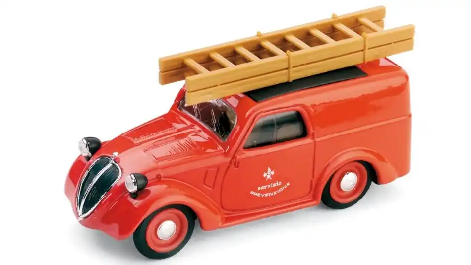 Fiat 500 B Van tűzoltó 1946 modellautó Népszerű