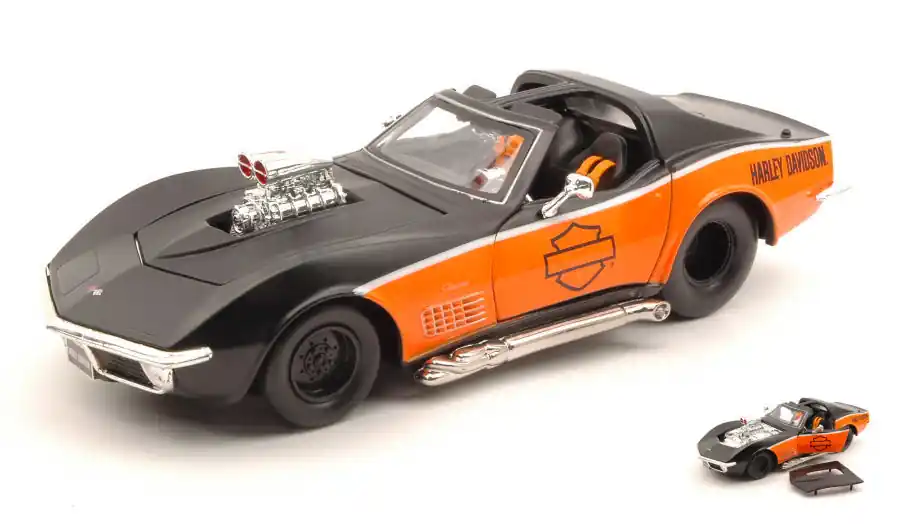Különleges ajánlat Chevrolet Corvette 1970 ‘Harley-Davidson‘ modellautó