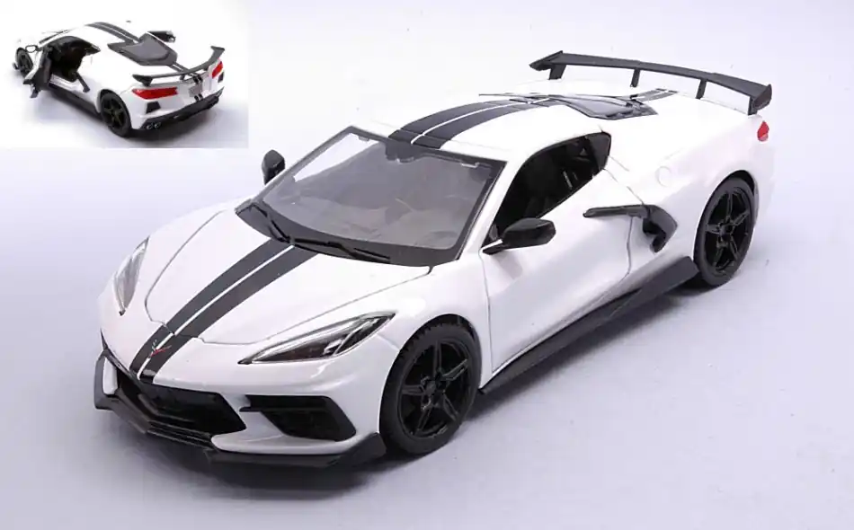 Chevrolet Corvette Stingray Coupé High wing 2020 modellautó Vásárlói kedvenc