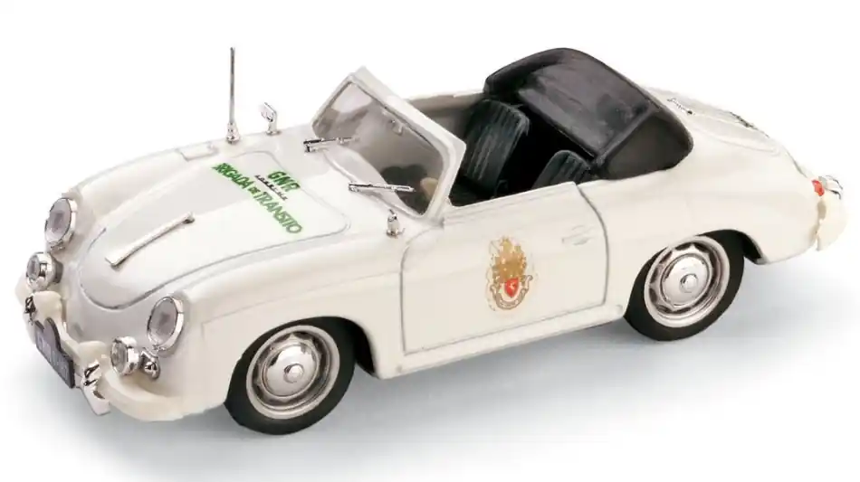 Porsche 356 Cabriolet Polizia Portoghese 1952 modellautó Biztonságos vásárlás