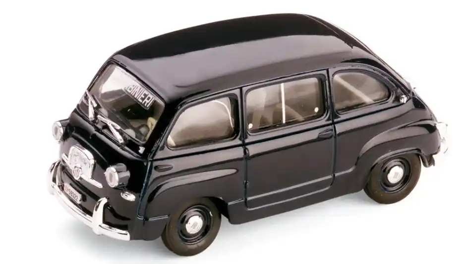 Legnépszerűbb Fiat 600 Multipla Carabinieri police 1956 modellautó