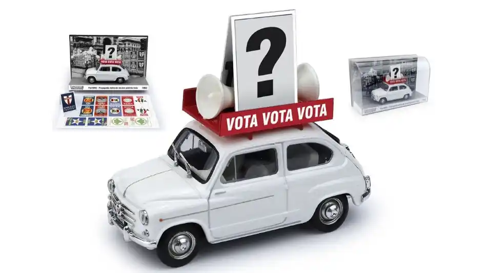 Ne maradj le Fiat 600 D Olasz választások 1963 modellautó