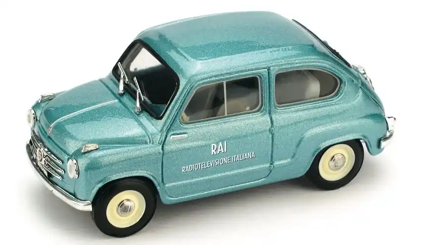 Fiat 600 I series Rai Radiotelevisione Italiana 1960 modellautó Gyors kiszállítás