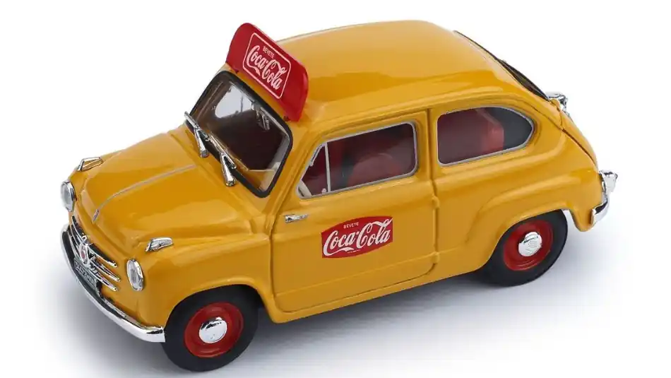 Fiat 600 I series Coca-cola 1960 modellautó Korlátozott ajánlat