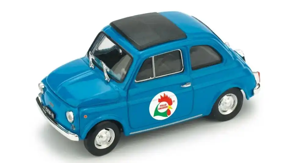 Expressz kézbesítés Fiat 500 R 1972 Pollo amadori modellautó