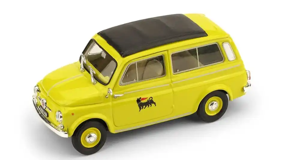 Fiat 500 Giardiniera station wagon - Agip 1960 modellautó Újdonság