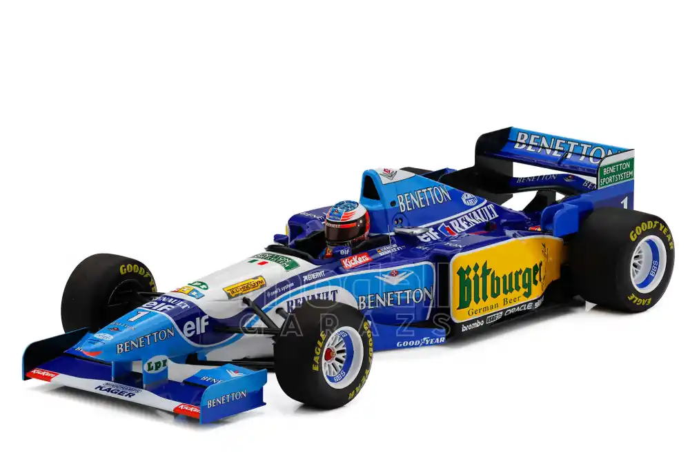 Szuper akció Benetton F1 B195 1 European GP győztes 1995 M. Schumacher Újdonság