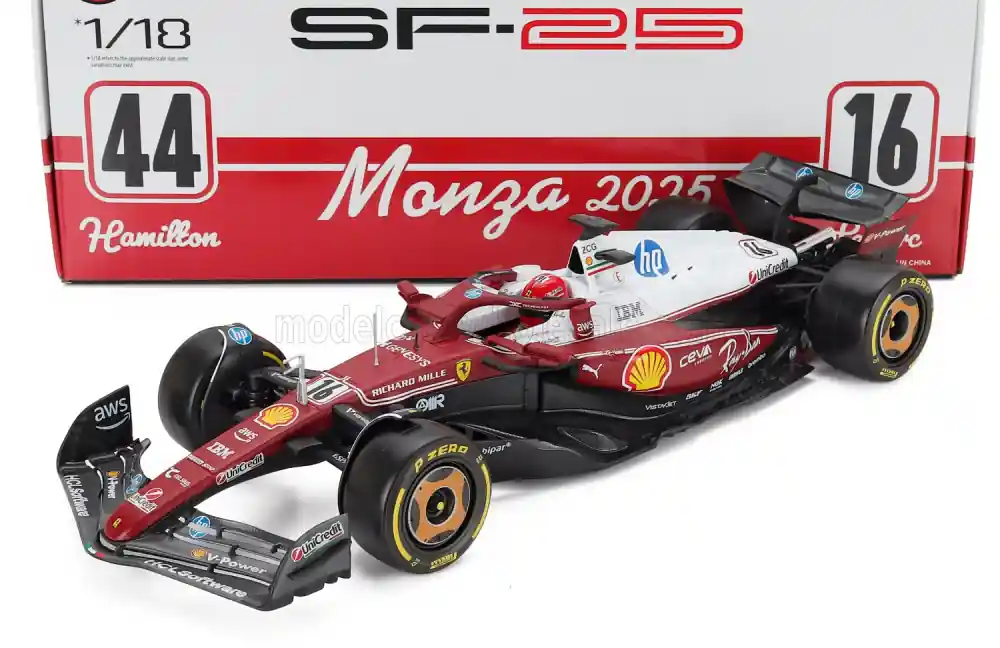 Újdonság Ferrari F1 SF-25 16 Monza Italy GP 2025 C. Leclerc - Niki Lauda 50th anniversary world champion Újdonság