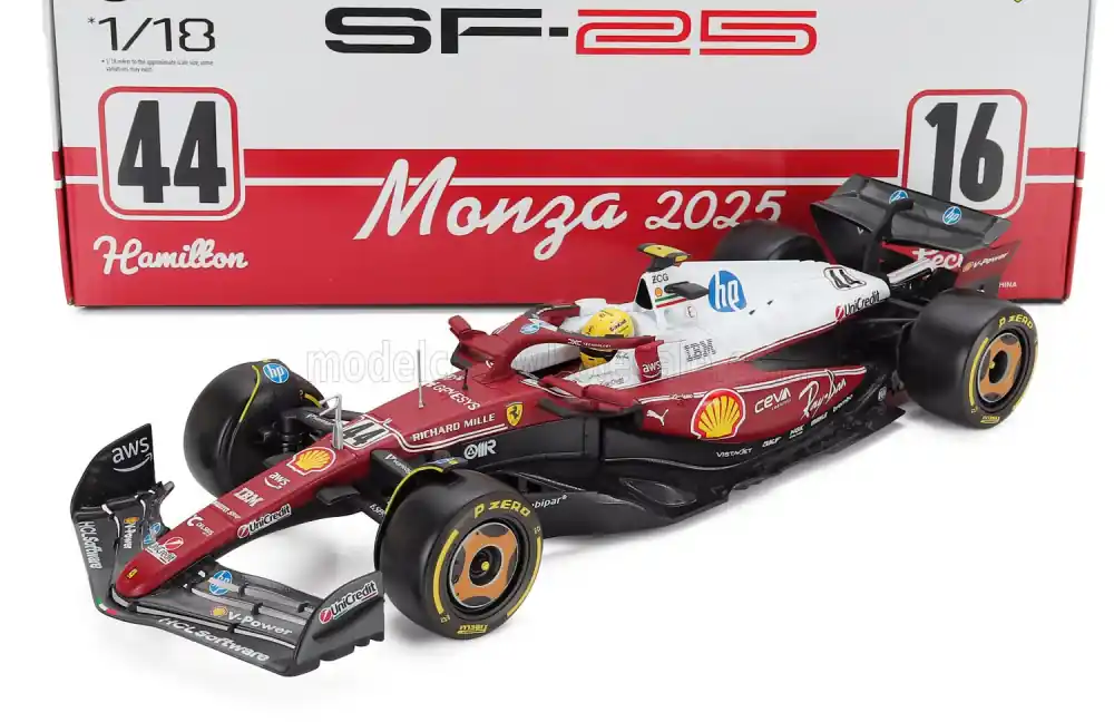 Ferrari F1 SF-25 44 Monza Italy GP 2025 L. Hamilton - Niki Lauda 50th anniversary world champion Újdonság Szezonális akció