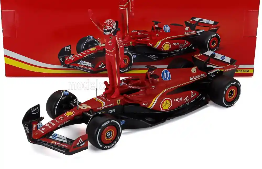Árcsökkenés Ferrari F1 SF-24 16 2024 C. Leclerc különálló pilótával