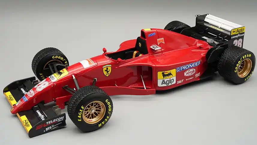Ferrari F1 412T2 28 Japan GP 1995 G. Berger (esőgumikkal) Exkluzív ajánlat
