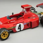 Ferrari F1 312B3-73 4 Canada GP 1973 A. Merzario (törött orral) Akció