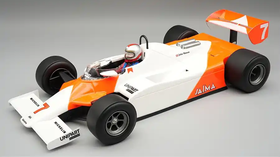 Árcsökkenés McLaren F1 MP4/1B 7 Monaco GP 1982 J. Watson pilótával