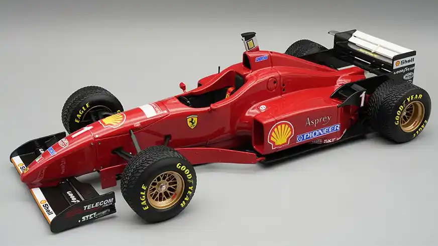 Ferrari F1 F310 1 Spain GP 1996 M. Schumacher (esőgumikkal)) Biztonságos vásárlás