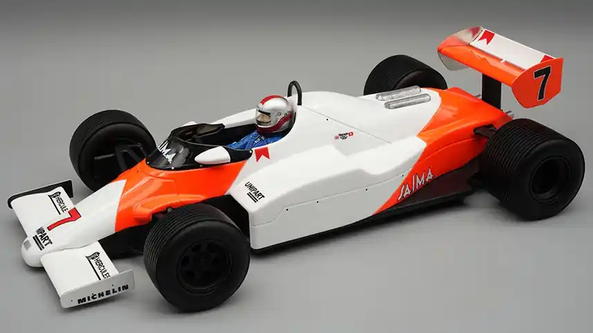 McLaren F1 MP4/1C 7 Monaco GP 1983 J. Watson (esőgumikkal) pilótával Népszerű