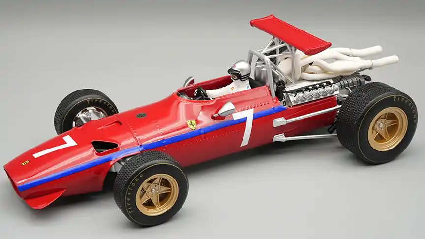 Ferrari F1 312F1/68 7 Watkins Glen GP 1968 D. Bell pilótával Prémium